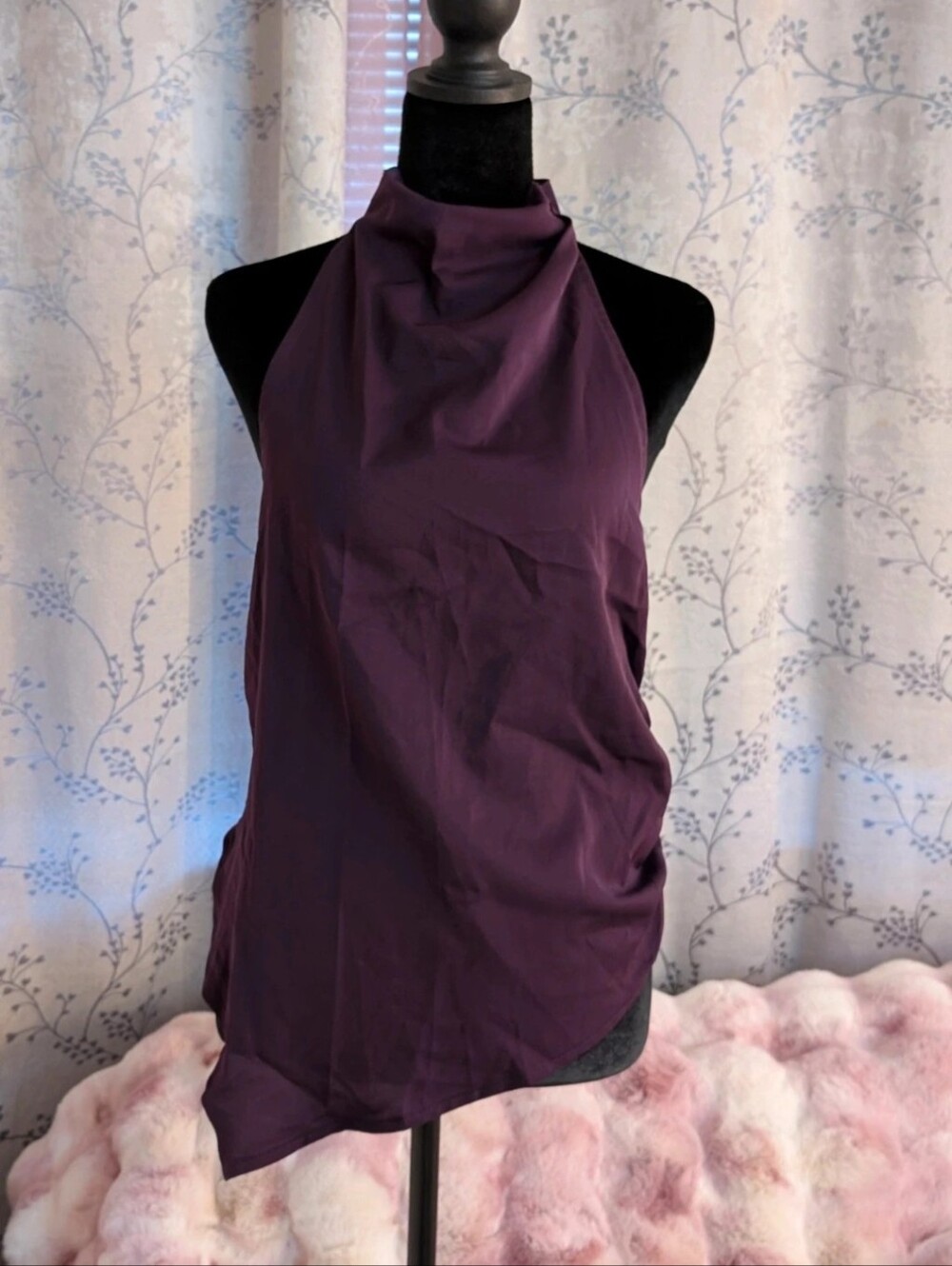 Women’s Purple Halter Neck Top